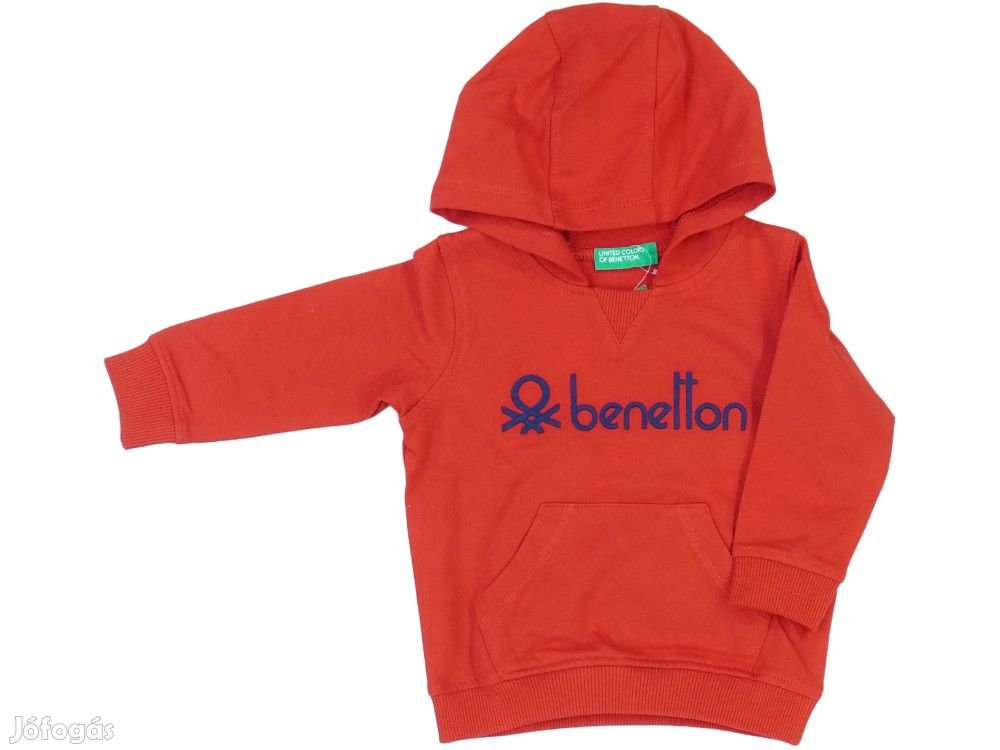 Benetton Új (címkés) Fiú Kapucnis pulóver (Méret: 74)