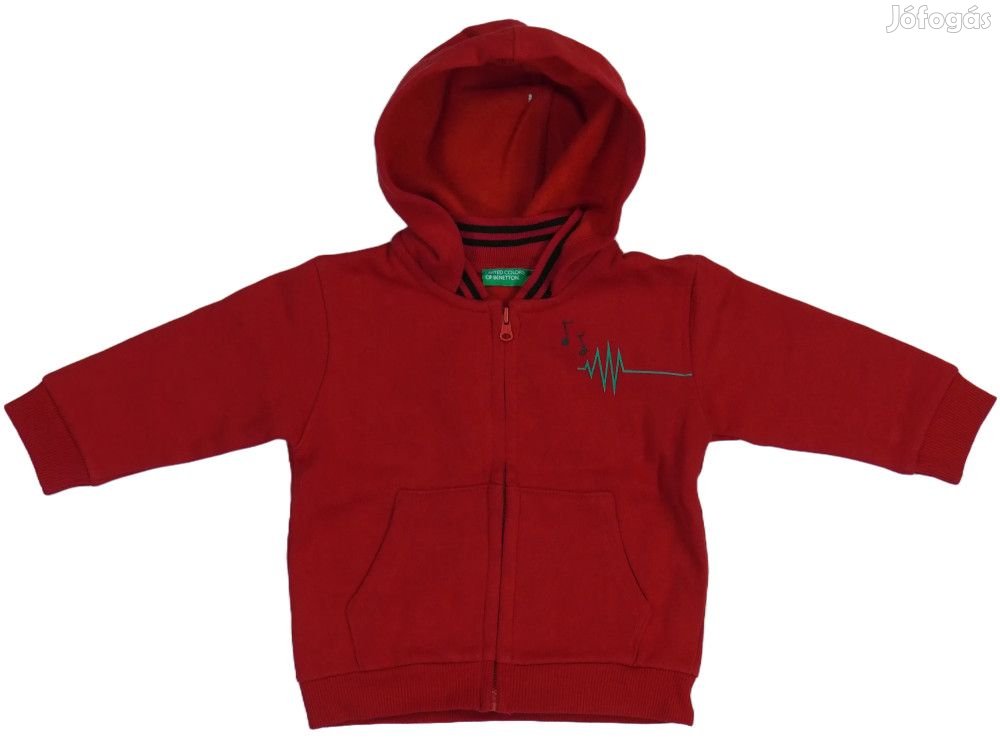 Benetton Új (címkés) Fiú Kapucnis pulóver (Méret: 80)