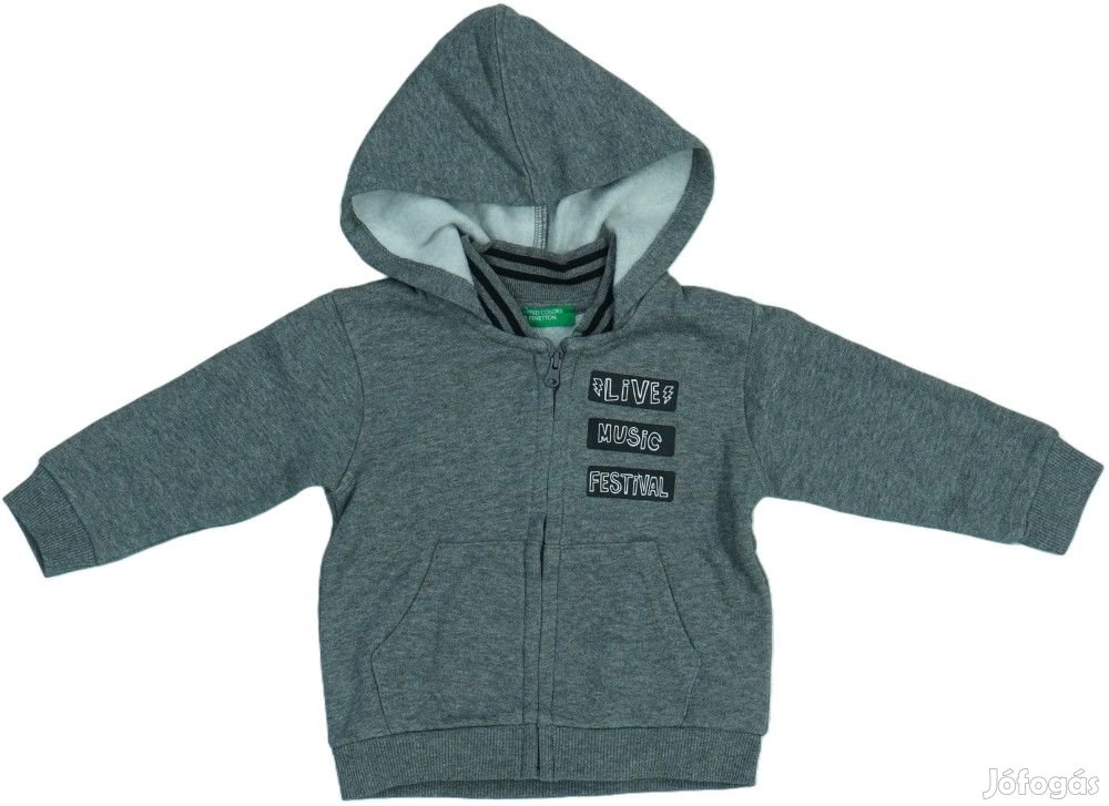 Benetton Új (címkés) Fiú Kapucnis pulóver (Méret: 80)