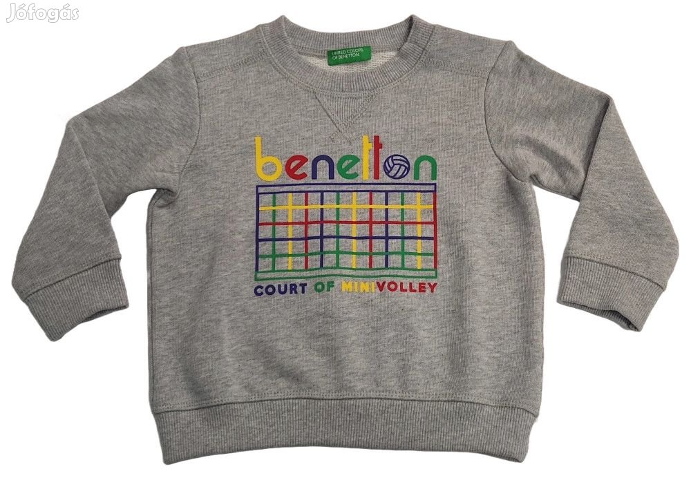 Benetton Új (címkés) Fiú Kapucnis pulóver (Méret: 80)