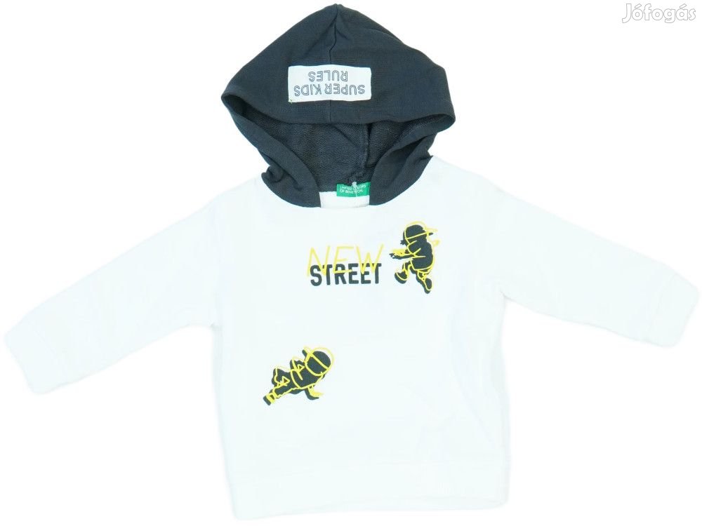 Benetton Új (címkés) Fiú Kapucnis pulóver (Méret: 86)