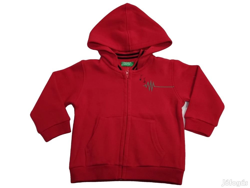 Benetton Új (címkés) Fiú Kapucnis pulóver (Méret: 86)