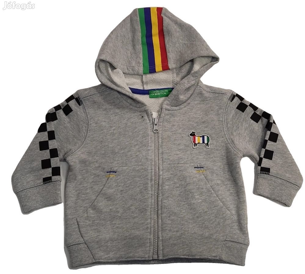 Benetton Új (címkés) Fiú Kapucnis pulóver (Méret: 92)