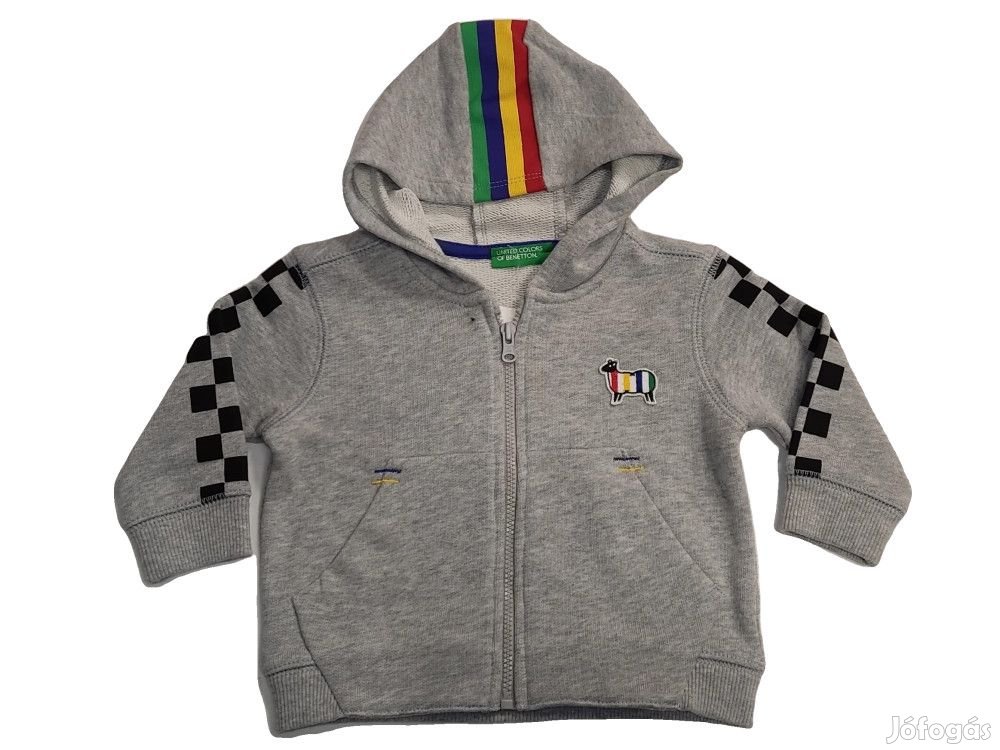 Benetton Új (címkés) Fiú Kapucnis pulóver (Méret: 92)