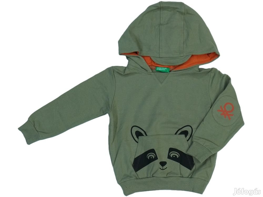 Benetton Új (címkés) Fiú Kapucnis pulóver (Méret: 98)