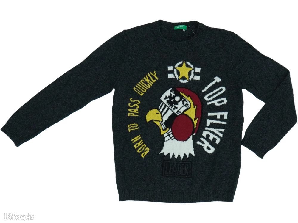 Benetton Új (címkés) Fiú Kötött pulcsi (Méret: 110)