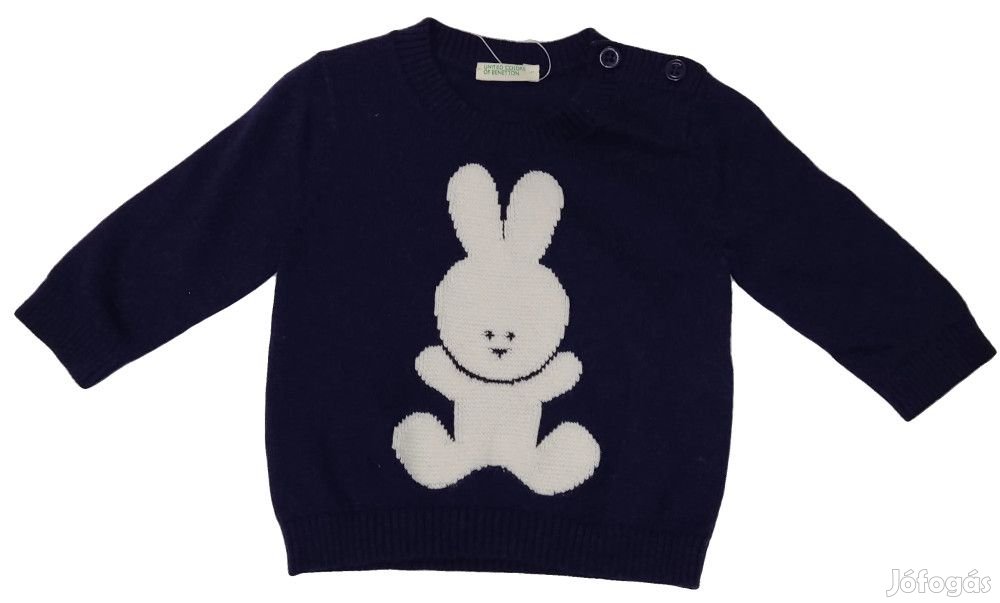 Benetton Új (címkés) Fiú Kötött pulcsi (Méret: 50)