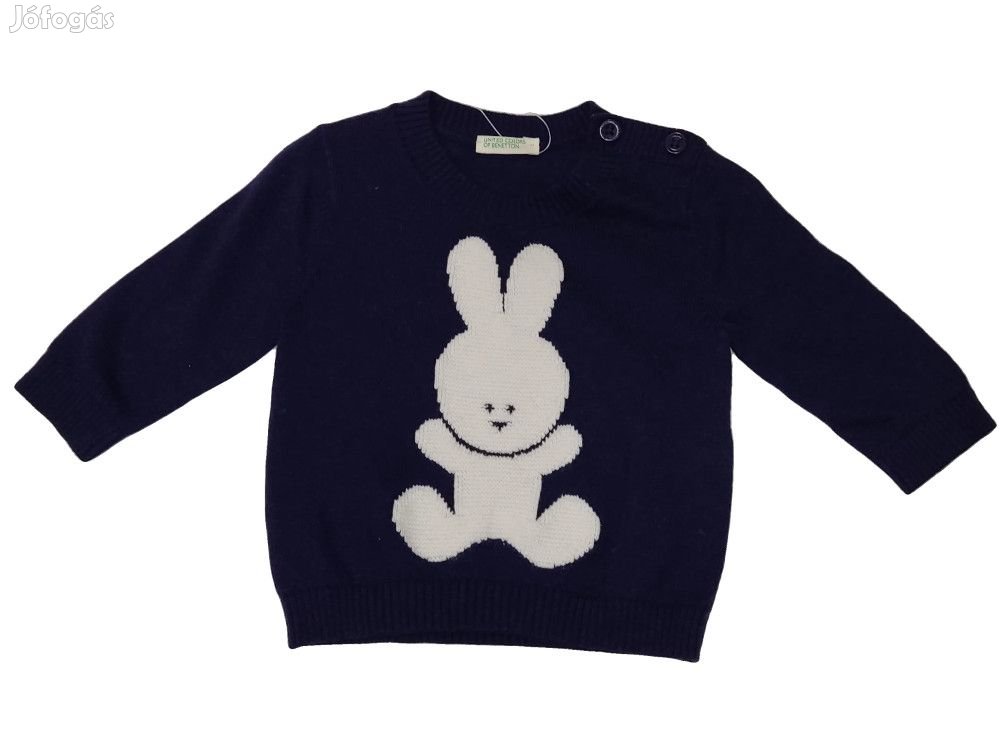 Benetton Új (címkés) Fiú Kötött pulcsi (Méret: 50)