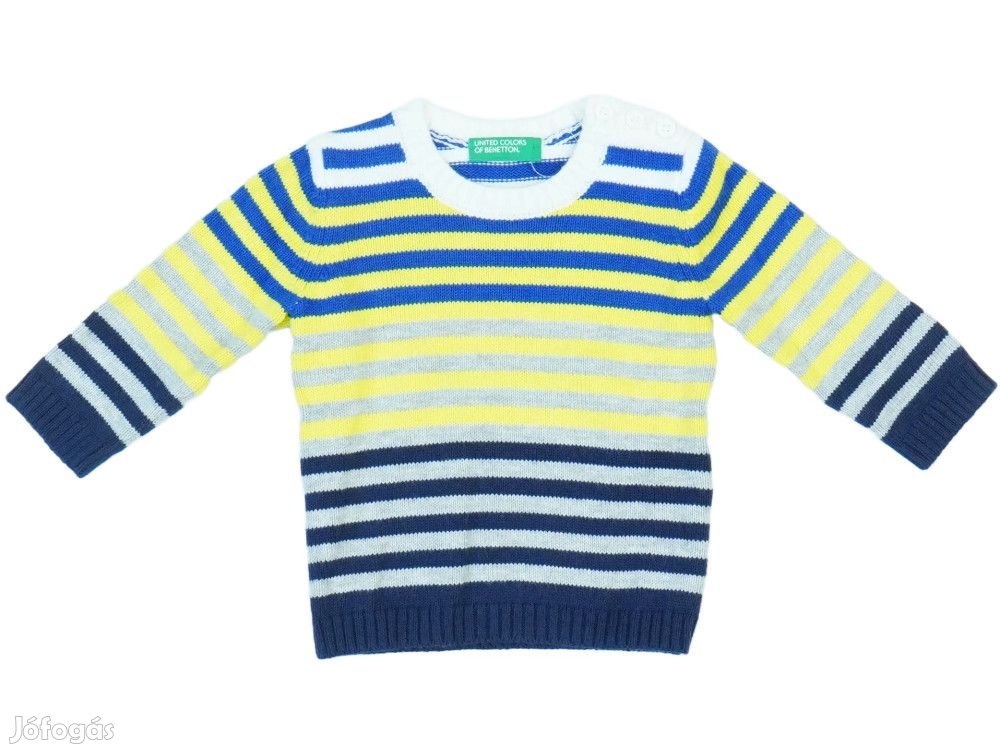 Benetton Új (címkés) Fiú Kötött pulcsi (Méret: 62)