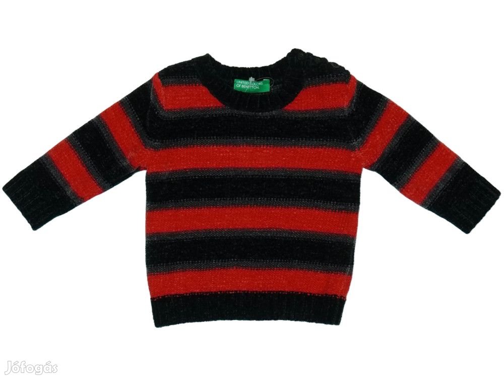 Benetton Új (címkés) Fiú Kötött pulcsi (Méret: 68)