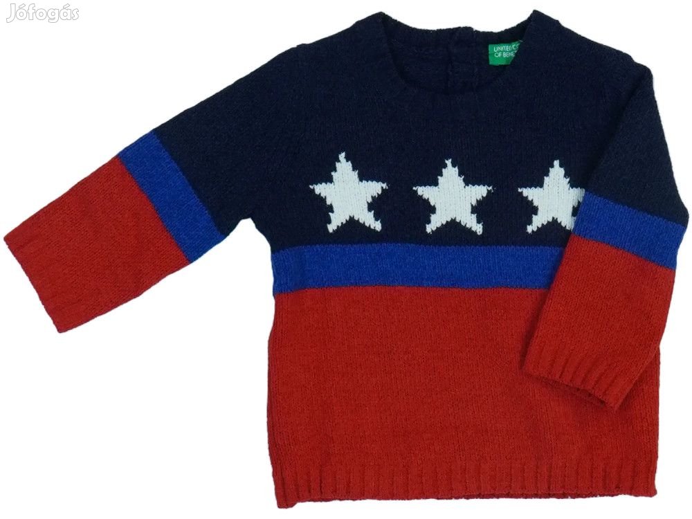 Benetton Új címkés Fiú Kötött pulcsi Méret 68