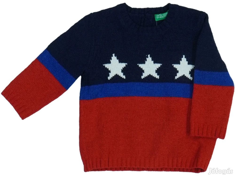 Benetton Új címkés Fiú Kötött pulcsi Méret 74
