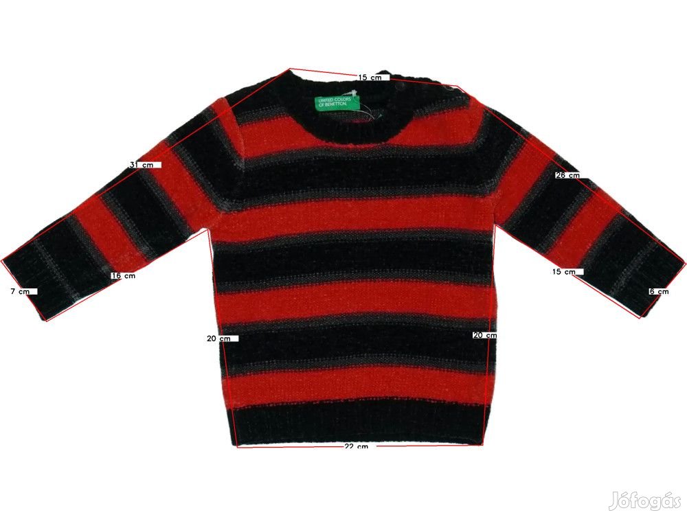 Benetton Új (címkés) Fiú Kötött pulcsi (Méret: 74)