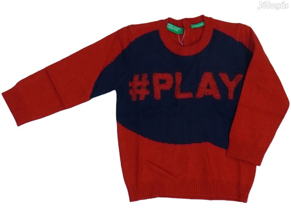 Benetton Új címkés Fiú Kötött pulcsi Méret 80