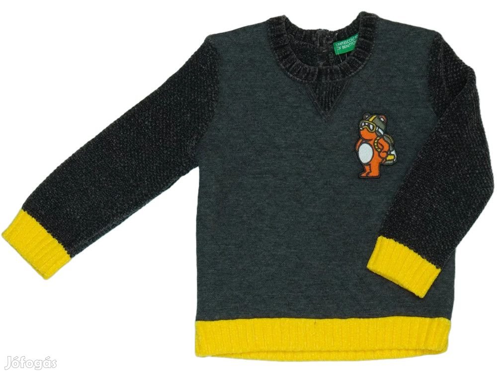 Benetton Új (címkés) Fiú Kötött pulcsi (Méret: 80)