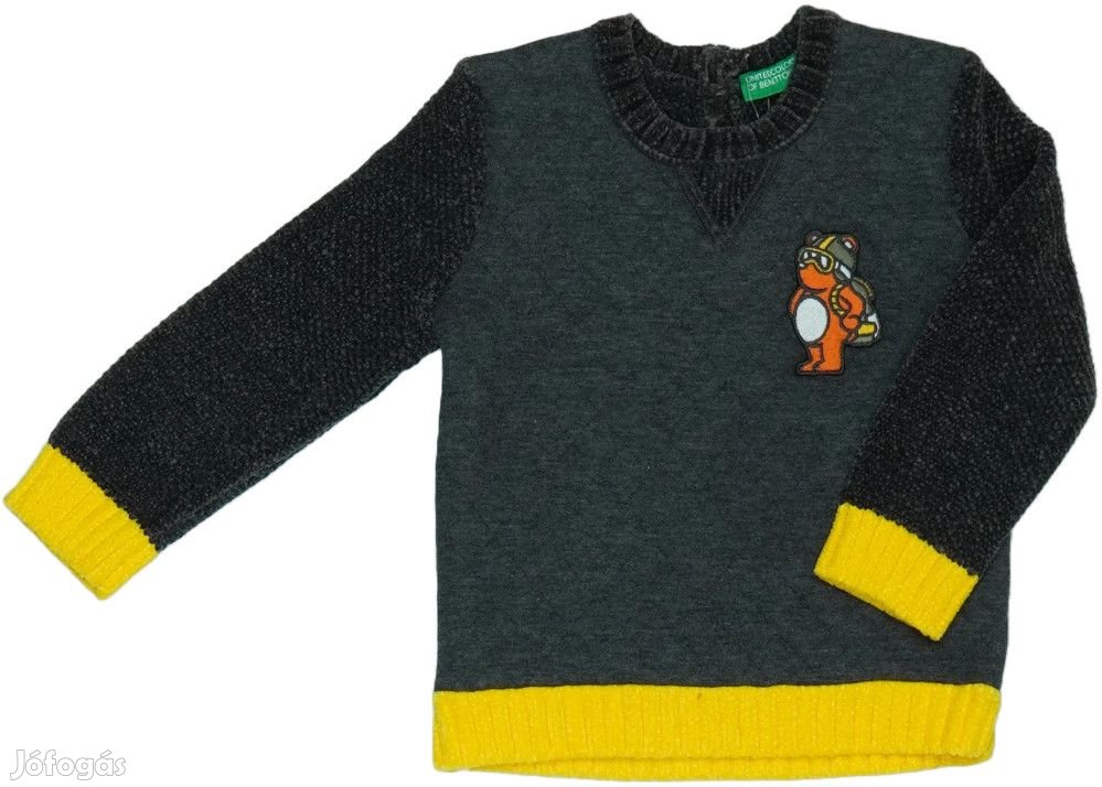 Benetton Új (címkés) Fiú Kötött pulcsi (Méret: 80)