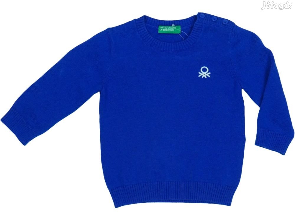 Benetton Új (címkés) Fiú Kötött pulcsi (Méret: 80)