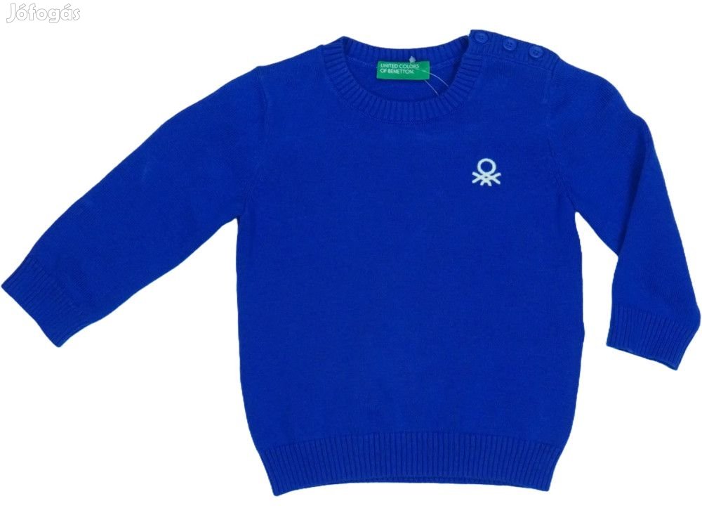 Benetton Új (címkés) Fiú Kötött pulcsi (Méret: 80)