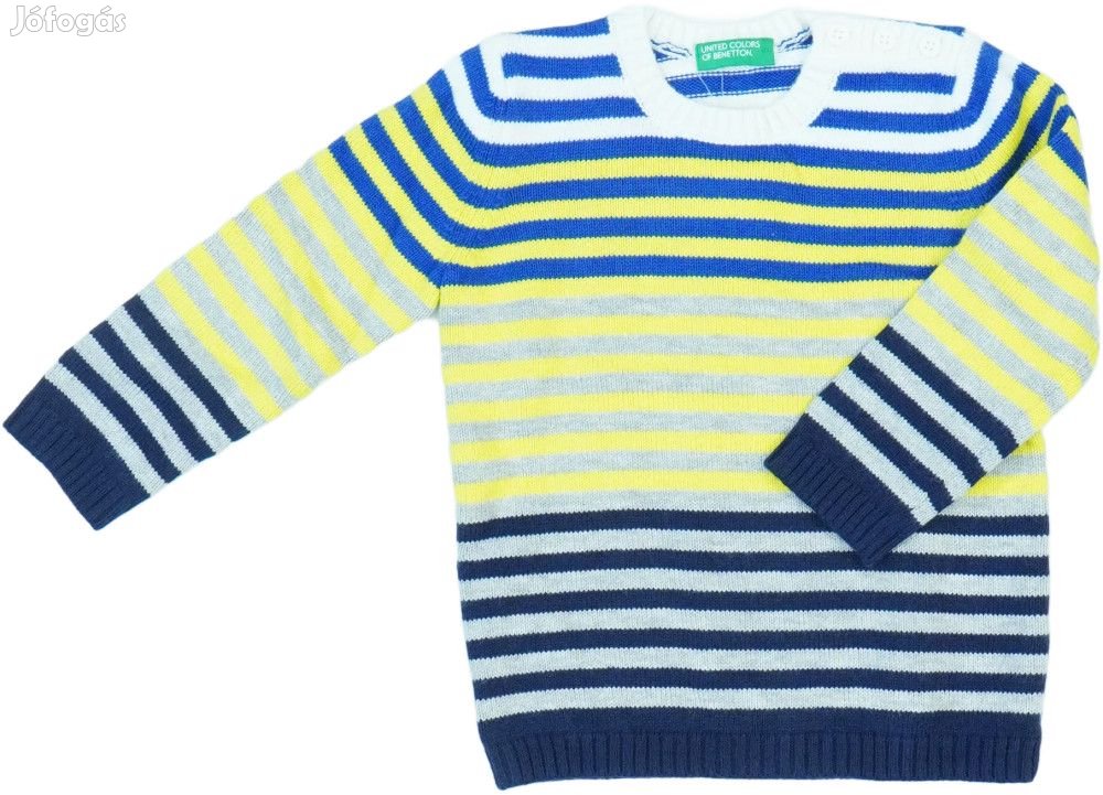 Benetton Új (címkés) Fiú Kötött pulcsi (Méret: 86)