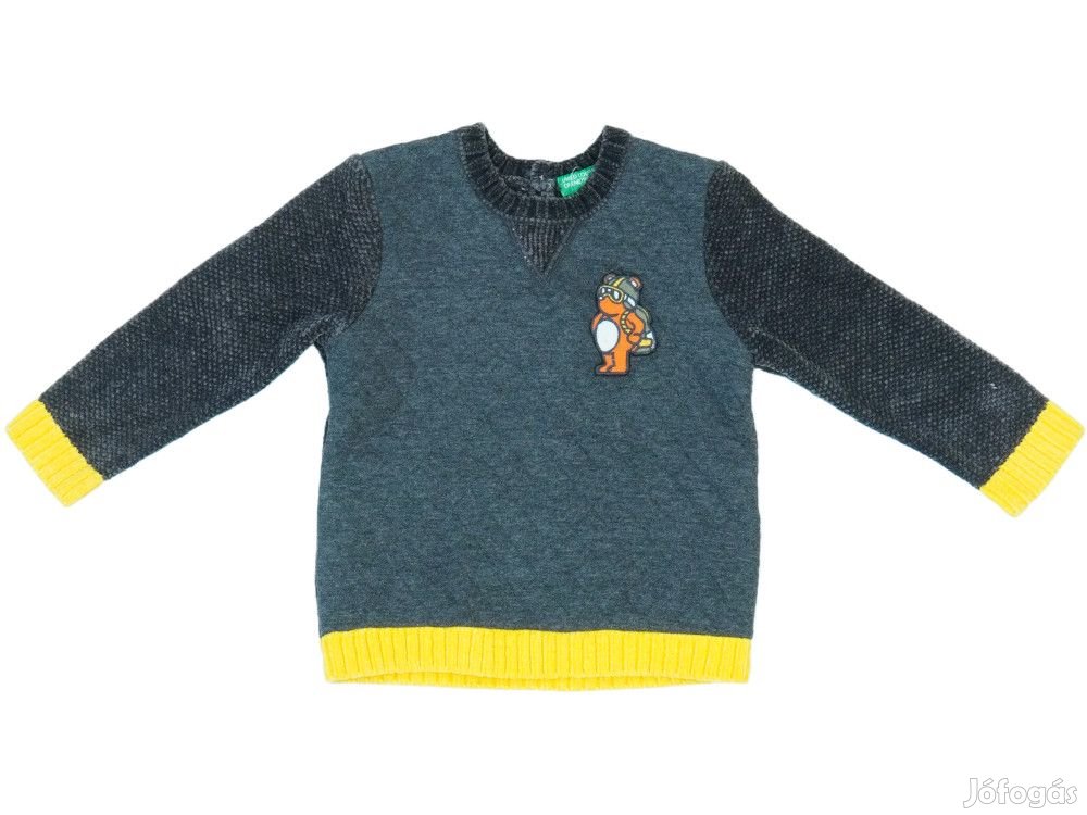 Benetton Új (címkés) Fiú Kötött pulcsi (Méret: 86)
