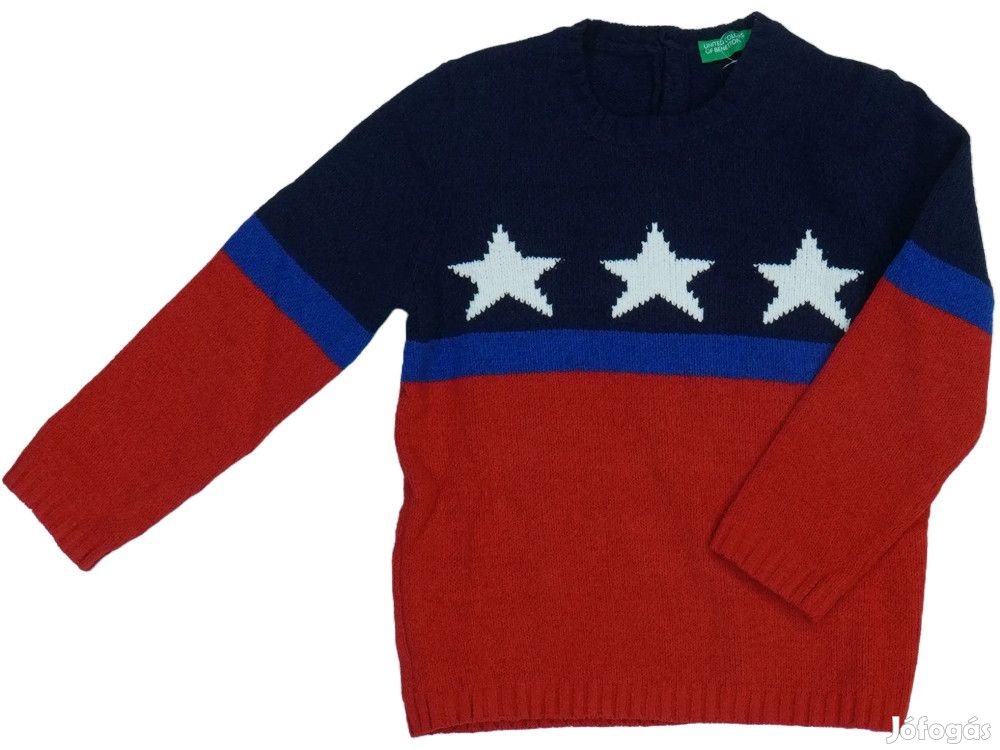 Benetton Új címkés Fiú Kötött pulcsi Méret 98