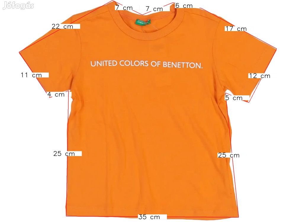 Benetton Új (címkés) Fiú Póló (Méret: 110)