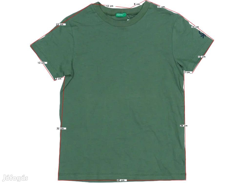 Benetton Új (címkés) Fiú Póló (Méret: 140)