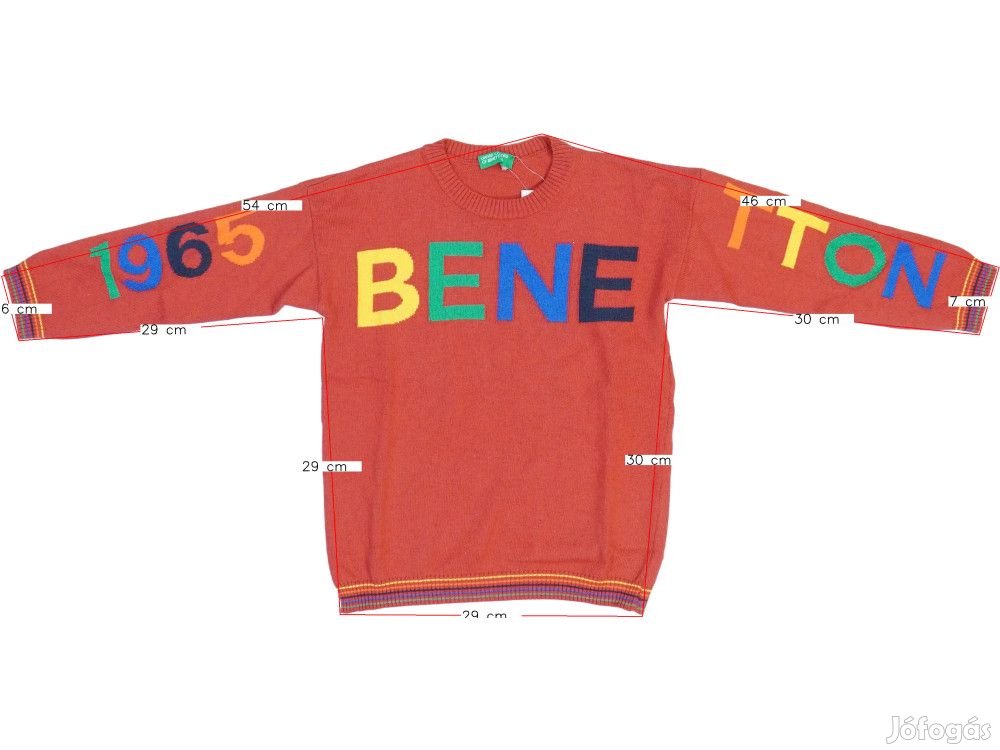 Benetton Új (címkés) Fiú Pulóver (Méret: 110)