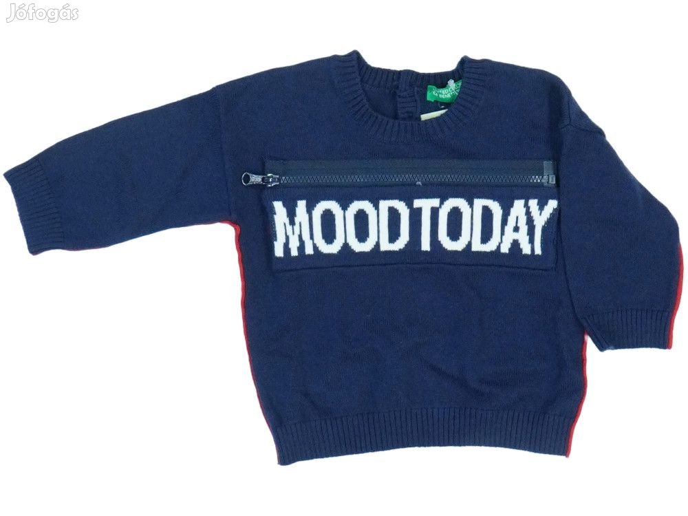 Benetton Új (címkés) Fiú Pulóver (Méret: 62)