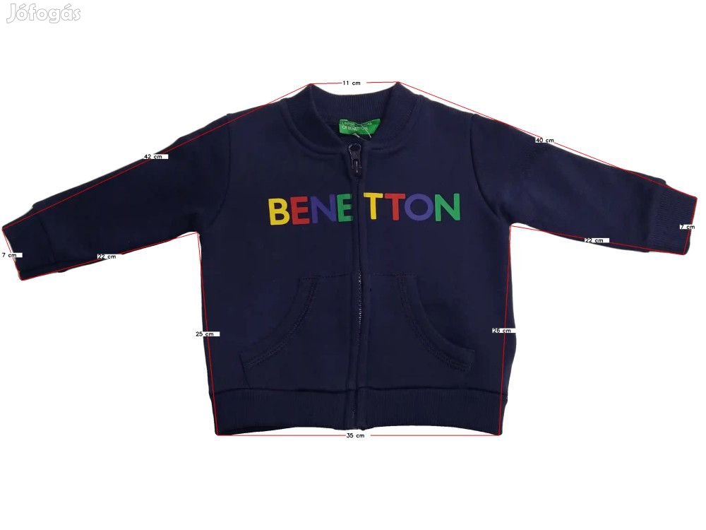 Benetton Új (címkés) Fiú Pulóver (Méret: 62)