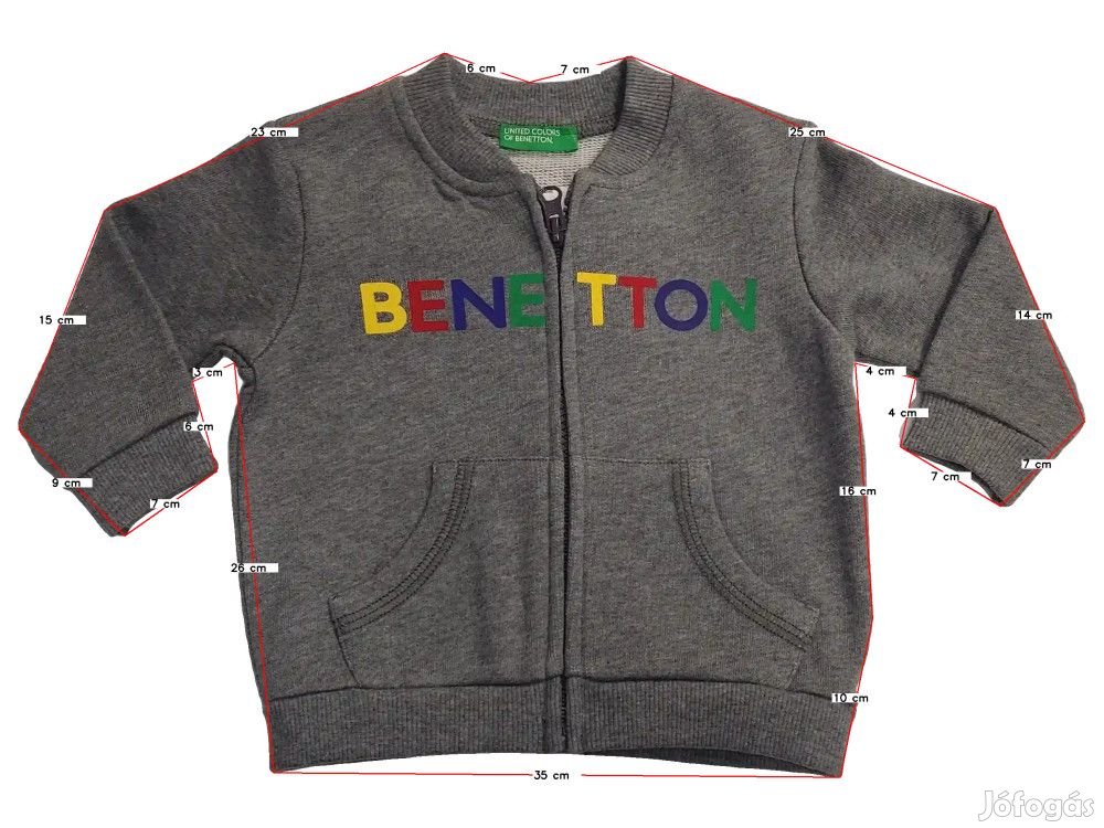 Benetton Új (címkés) Fiú Pulóver (Méret: 68)