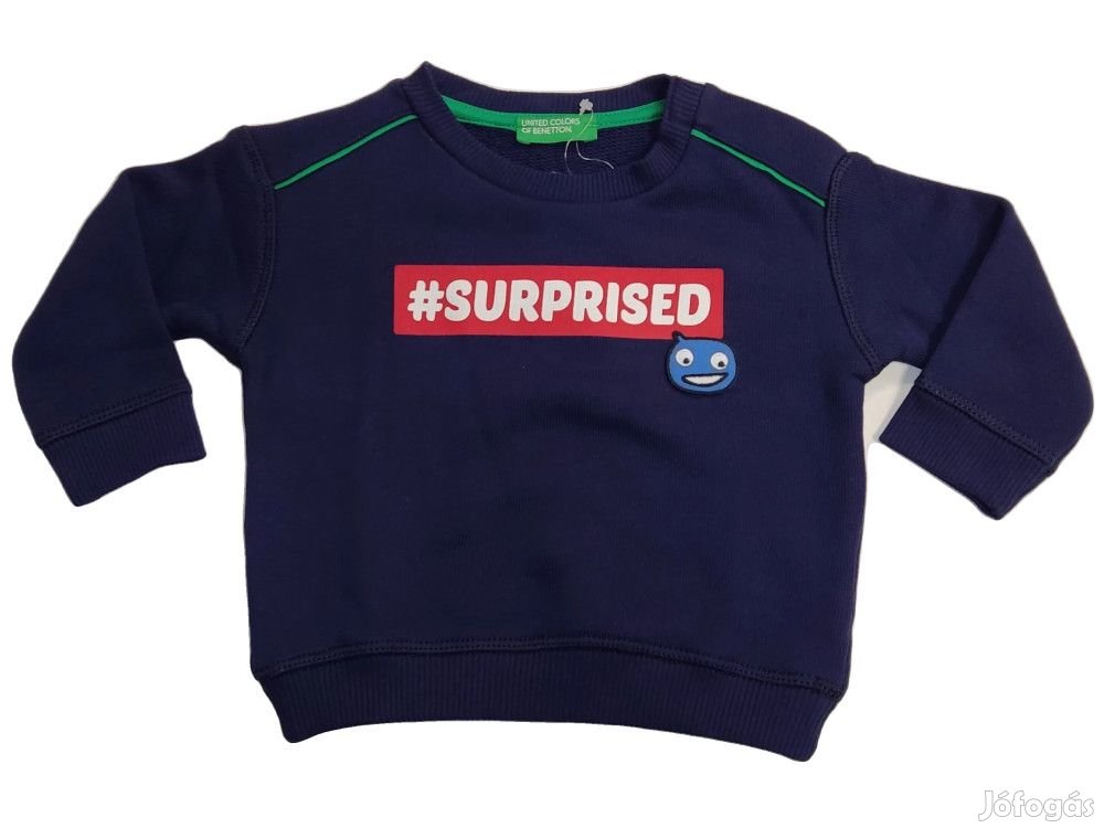 Benetton Új (címkés) Fiú Pulóver (Méret: 68)