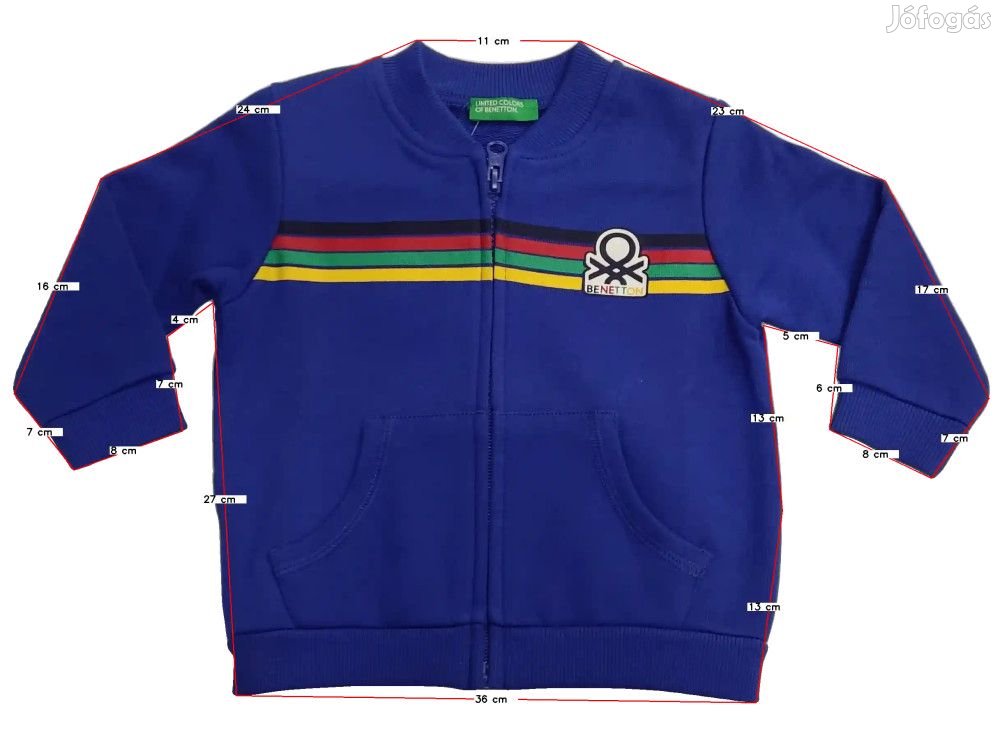 Benetton Új (címkés) Fiú Pulóver (Méret: 68)