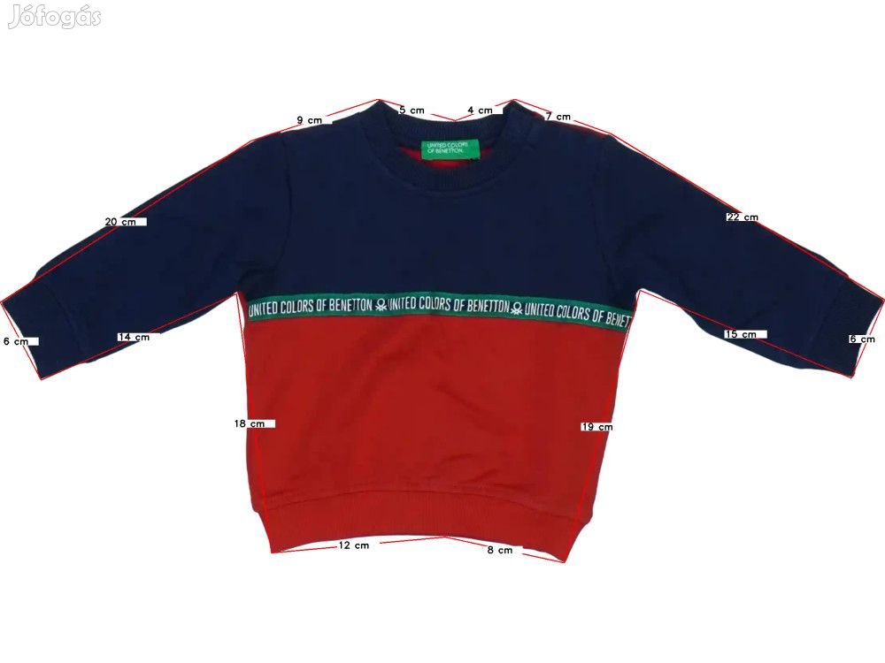 Benetton Új (címkés) Fiú Pulóver (Méret: 68)