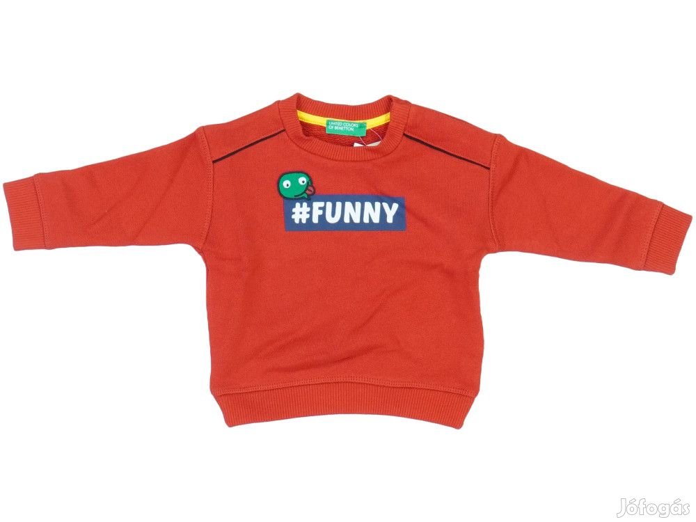 Benetton Új (címkés) Fiú Pulóver (Méret: 74)