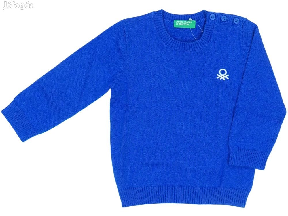 Benetton Új (címkés) Fiú Pulóver (Méret: 74)