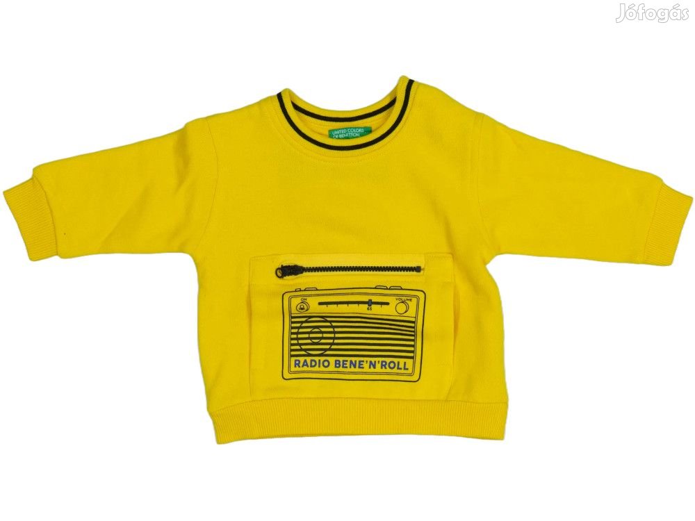 Benetton Új (címkés) Fiú Pulóver (Méret: 74)