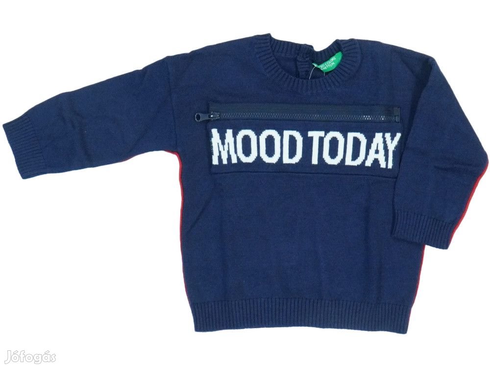 Benetton Új (címkés) Fiú Pulóver (Méret: 74)