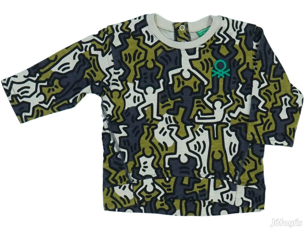 Benetton Új (címkés) Fiú Pulóver (Méret: 74)