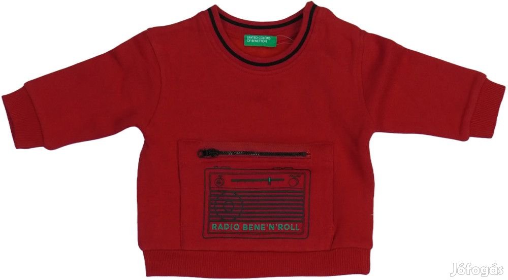 Benetton Új (címkés) Fiú Pulóver (Méret: 74)