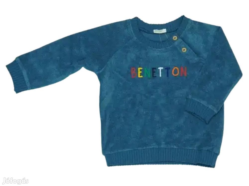 Benetton Új (címkés) Fiú Pulóver (Méret: 74)