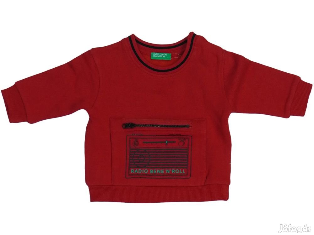 Benetton Új (címkés) Fiú Pulóver (Méret: 74)