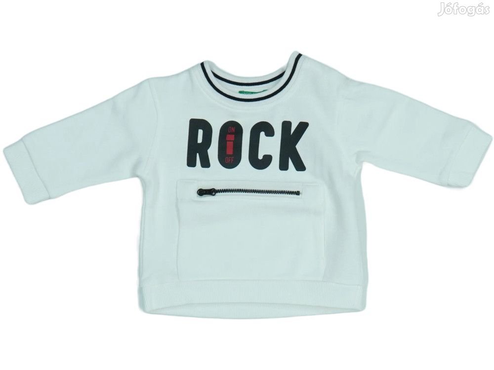 Benetton Új (címkés) Fiú Pulóver (Méret: 74)