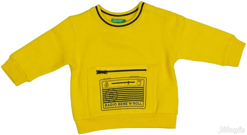 Benetton Új (címkés) Fiú Pulóver (Méret: 80)