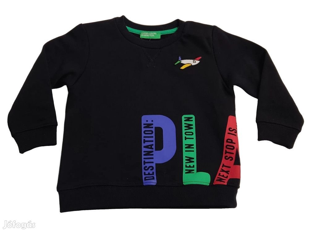 Benetton Új (címkés) Fiú Pulóver (Méret: 80)
