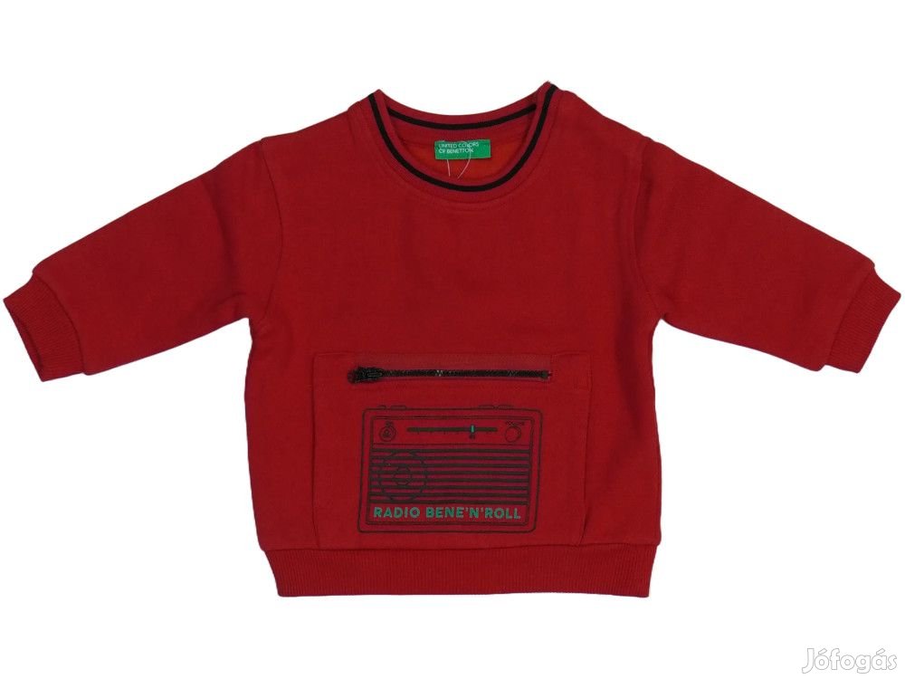 Benetton Új (címkés) Fiú Pulóver (Méret: 80)