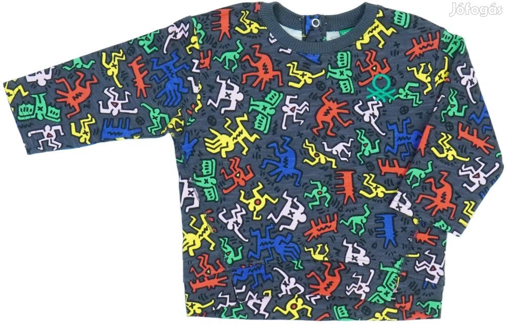 Benetton Új (címkés) Fiú Pulóver (Méret: 80)