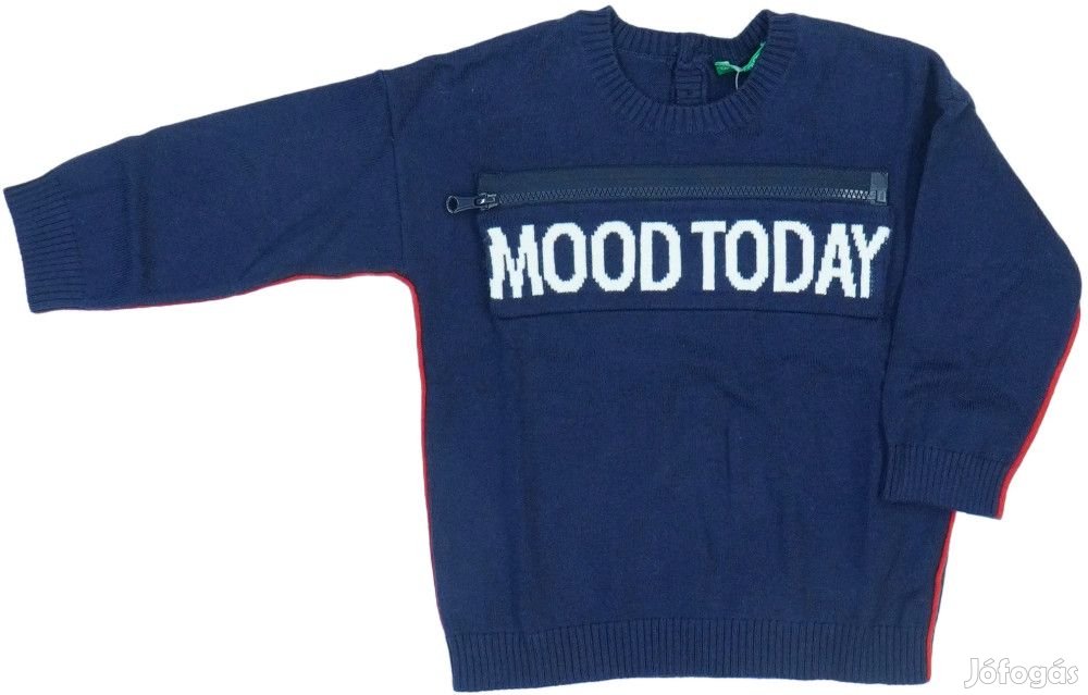 Benetton Új (címkés) Fiú Pulóver (Méret: 86)