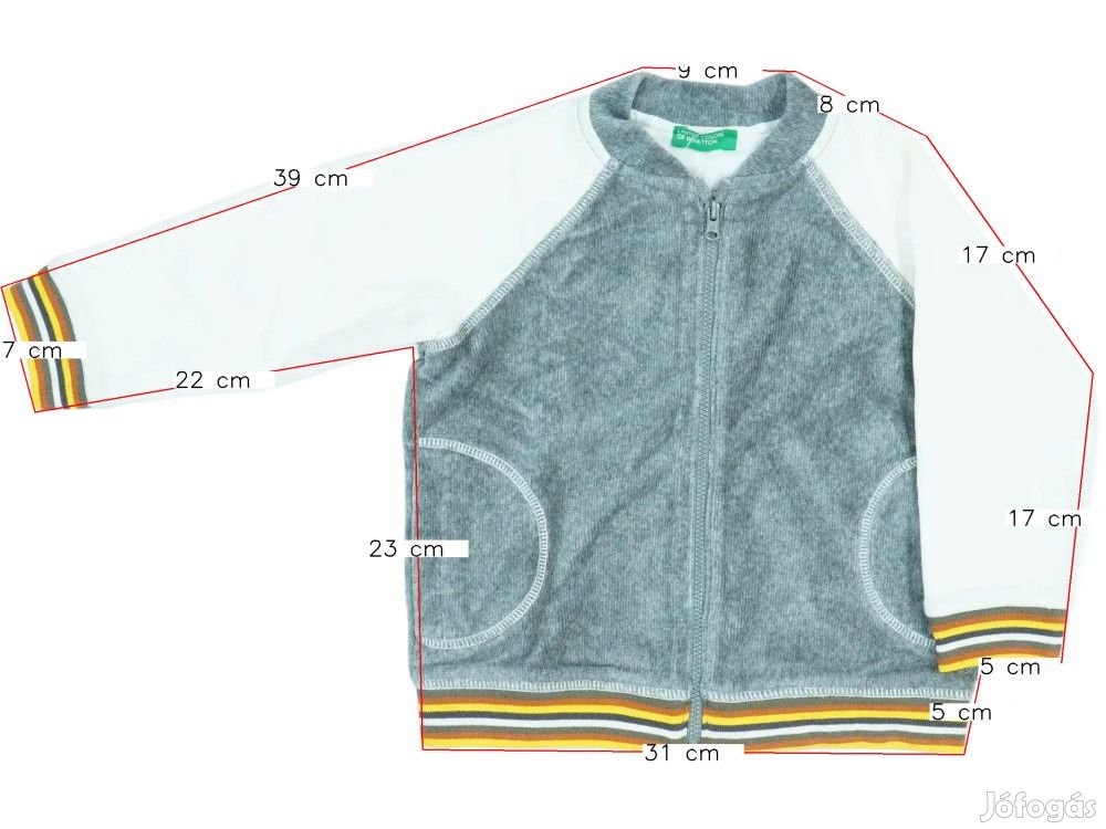 Benetton Új (címkés) Fiú Pulóver (Méret: 92)