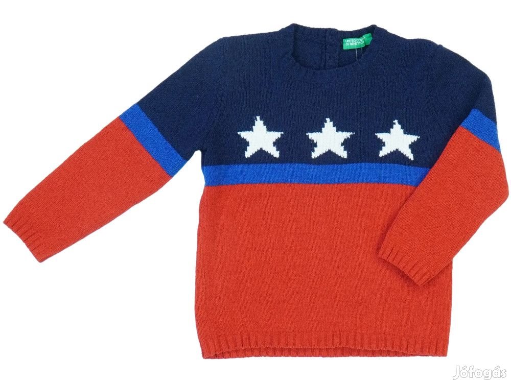 Benetton Új (címkés) Fiú Pulóver (Méret: 92)
